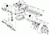 Toro 22015 - Lawnmower, 1985 (5000001-5999999) Ersatzteile GEAR CASE ASSEMBLY (MODEL 22020 CONTINUED)