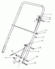 Toro 22015 - Lawnmower, 1985 (5000001-5999999) Ersatzteile HANDLE ASSEMBLY (MODEL 22015)