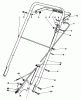 Toro 22015 - Lawnmower, 1985 (5000001-5999999) Ersatzteile HANDLE ASSEMBLY (MODEL 22020)