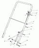 Toro 22020 - Lawnmower, 1986 (6000001-6999999) Ersatzteile HANDLE ASSEMBLY (MODEL 22015)