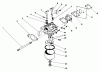 Toro 22025 - Lawnmower, 1989 (9000001-9999999) Ersatzteile ENGINE ASSEMBLY MODEL NO. 47PJ8 #3