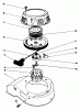 Toro 22025C - Lawnmower, 1988 (8000001-8999999) Ersatzteile ENGINE ASSEMBLY MODEL NO. 47PH7 #6
