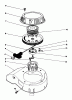 Toro 22025C - Lawnmower, 1989 (9000001-9999999) Ersatzteile ENGINE ASSEMBLY MODEL NO. 47PJ8 #6