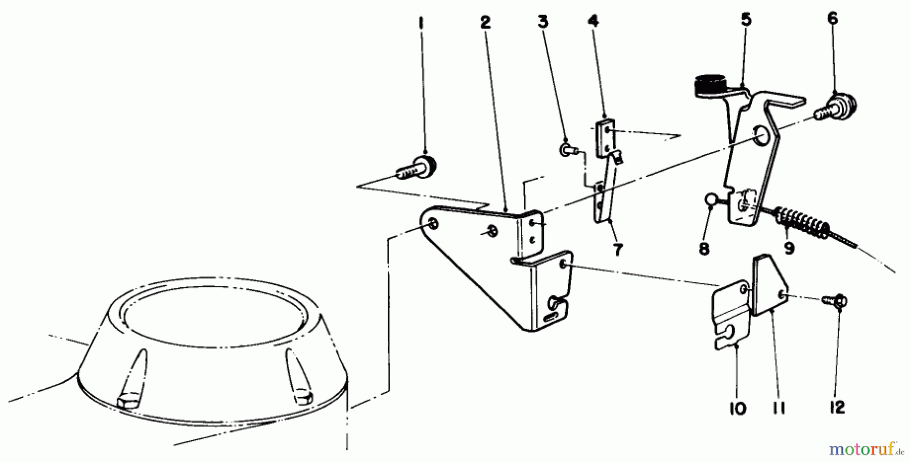 Toro Neu Mowers, Walk-Behind Seite 2 22026 - Toro Side Discharge Mower, 1992 (2000001-2999999) BRAKE ASSEMBLY