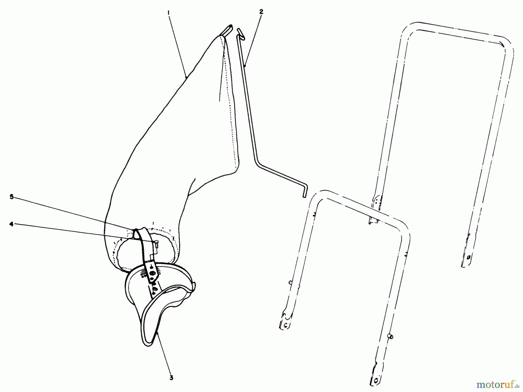 Toro Neu Mowers, Walk-Behind Seite 2 22026 - Toro Side Discharge Mower, 1992 (2000001-2999999) GRASS BAGGING KIT NO. 38-0050 (OPTIONAL)