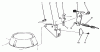 Toro 22026 - Side Discharge Mower, 1994 (4900001-4999999) Ersatzteile BRAKE ASSEMBLY