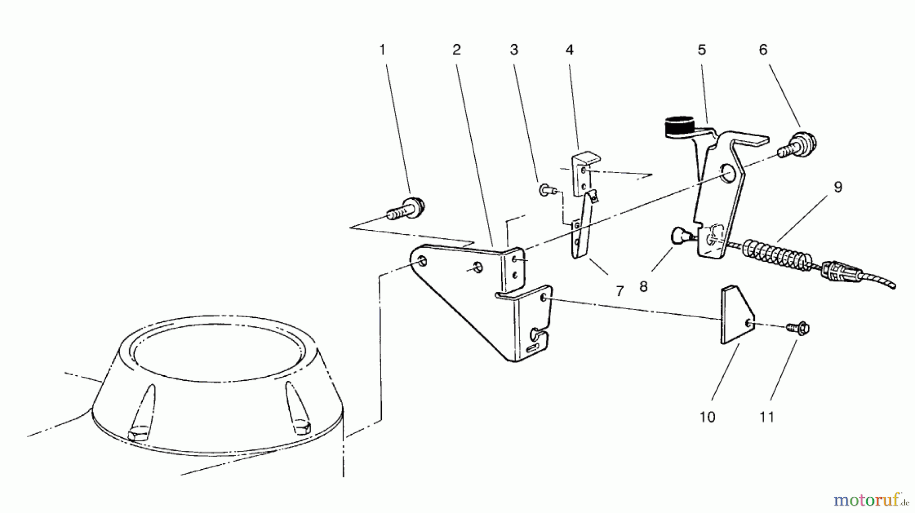  Toro Neu Mowers, Walk-Behind Seite 2 22026 - Toro Side Discharge Mower, 1998 (8900001-8999999) BRAKE ASSEMBLY