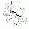 Toro 22030 - Lawnmower, 1984 (4000001-4999999) Ersatzteile GAS TANK ASSEMBLY