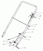 Toro 22030 - Lawnmower, 1984 (4000001-4999999) Ersatzteile HANDLE ASSEMBLY (MODEL 22030)