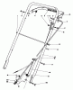 Toro 22030 - Lawnmower, 1984 (4000001-4999999) Ersatzteile HANDLE ASSEMBLY (MODEL 22035)