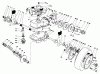 Toro 22035 - Lawnmower, 1985 (5000001-5999999) Ersatzteile GEAR CASE ASSEMBLY (MODEL 22035 CONTINUED)