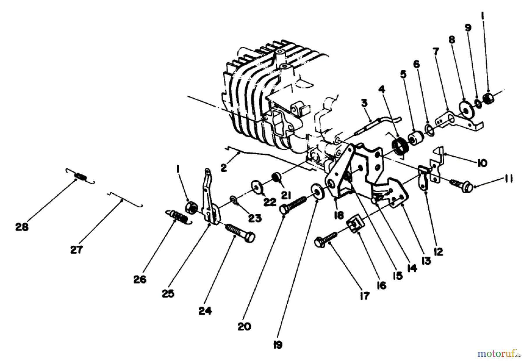 Toro Neu Mowers, Walk-Behind Seite 2 22030 - Toro Lawnmower, 1985 (5000001-5999999) GOVERNOR ASSEMBLY