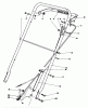 Toro 22035 - Lawnmower, 1985 (5000001-5999999) Ersatzteile HANDLE ASSEMBLY (MODEL 22035)