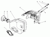Toro 22035 - Lawnmower, 1985 (5000001-5999999) Ersatzteile MUFFLER ASSEMBLY