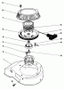 Toro 22035 - Lawnmower, 1985 (5000001-5999999) Ersatzteile RECOIL STARTER ASSEMBLY