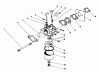 Toro 22030 - Lawnmower, 1986 (6000001-6999999) Ersatzteile CARBURETOR ASSEMBLY
