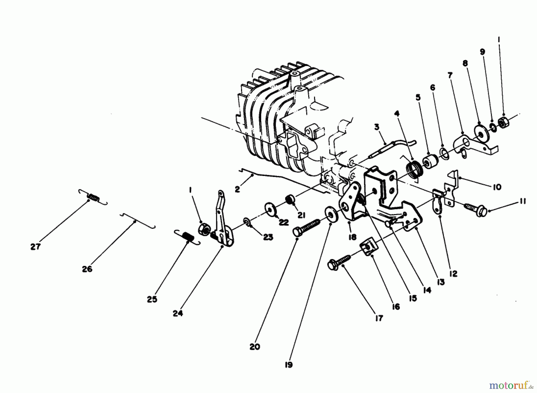 Toro Neu Mowers, Walk-Behind Seite 2 22030 - Toro Lawnmower, 1986 (6000001-6999999) GOVERNOR ASSEMBLY