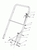 Toro 22030 - Lawnmower, 1986 (6000001-6999999) Ersatzteile HANDLE ASSEMBLY (MODEL 22030)