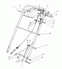 Toro 22030 - Lawnmower, 1986 (6000001-6999999) Ersatzteile HANDLE ASSEMBLY (MODEL 22035)