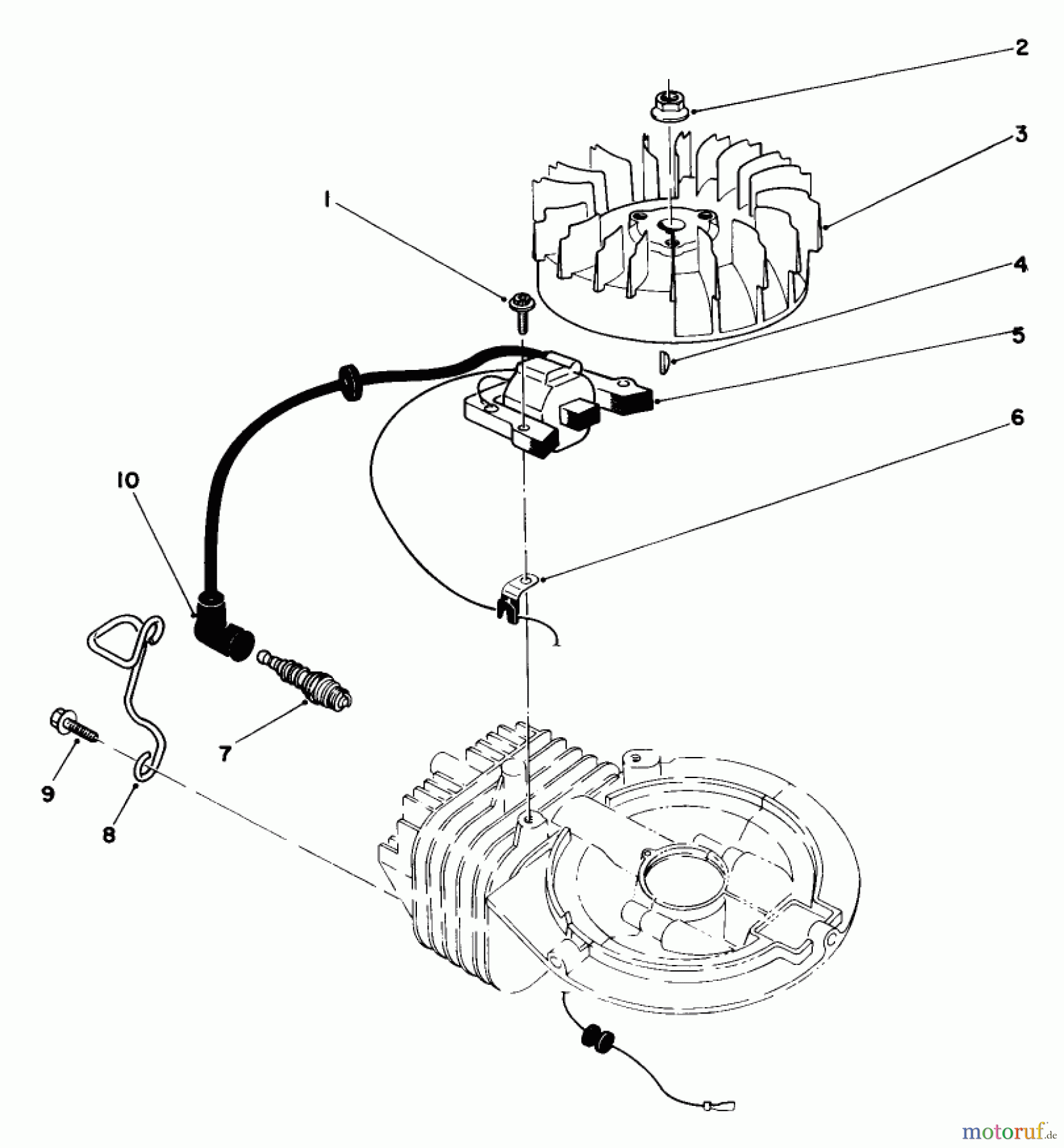 Toro Neu Mowers, Walk-Behind Seite 2 22035 - Toro Lawnmower, 1987 (7000001-7999999) ENGINE ASSEMBLY MODEL NO. 47PG6 #2