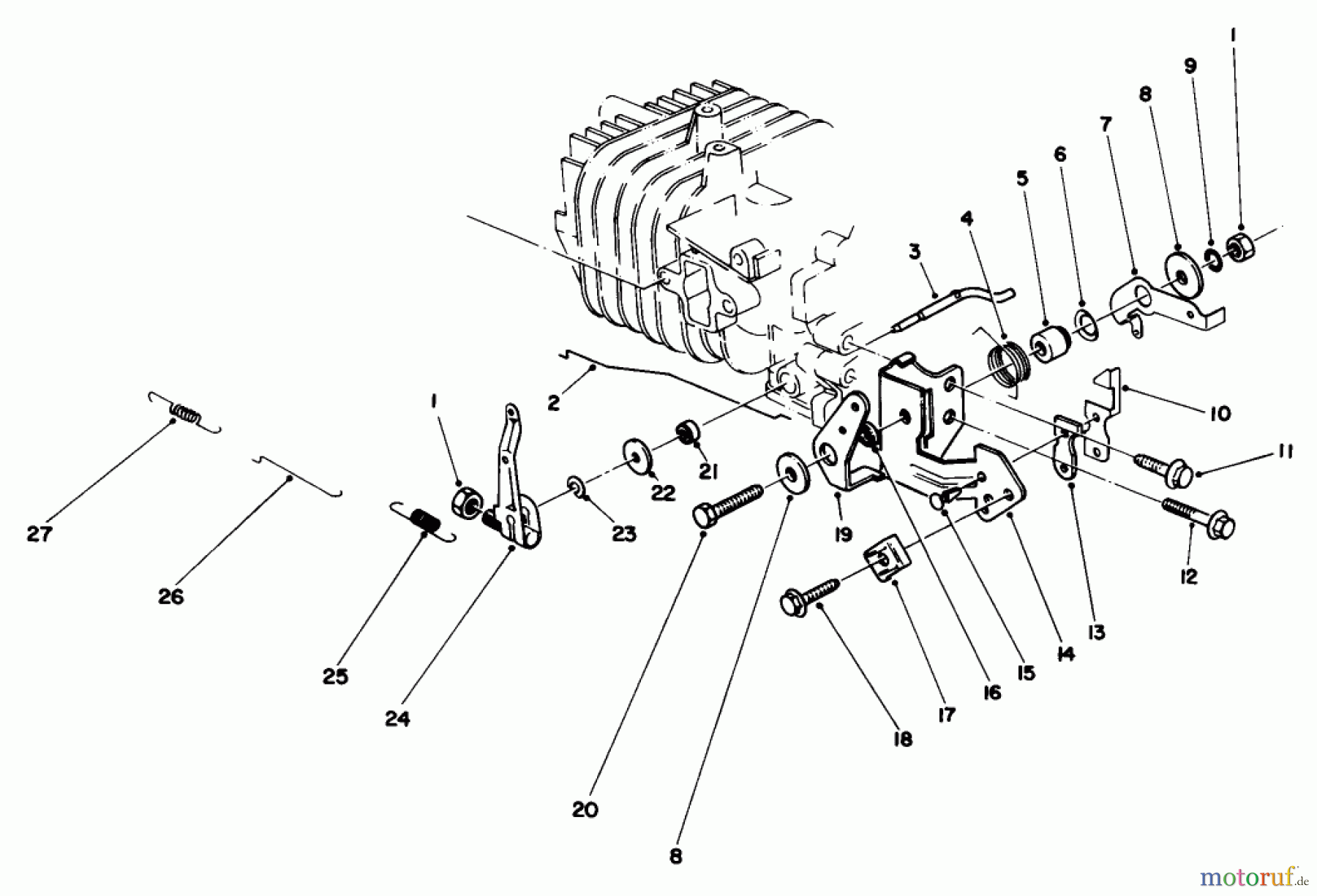 Toro Neu Mowers, Walk-Behind Seite 2 22035 - Toro Lawnmower, 1987 (7000001-7999999) ENGINE ASSEMBLY MODEL NO. 47PG6 #4