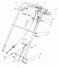 Toro 22035 - Lawnmower, 1987 (7000001-7999999) Ersatzteile HANDLE ASSEMBLY (MODEL 22035)