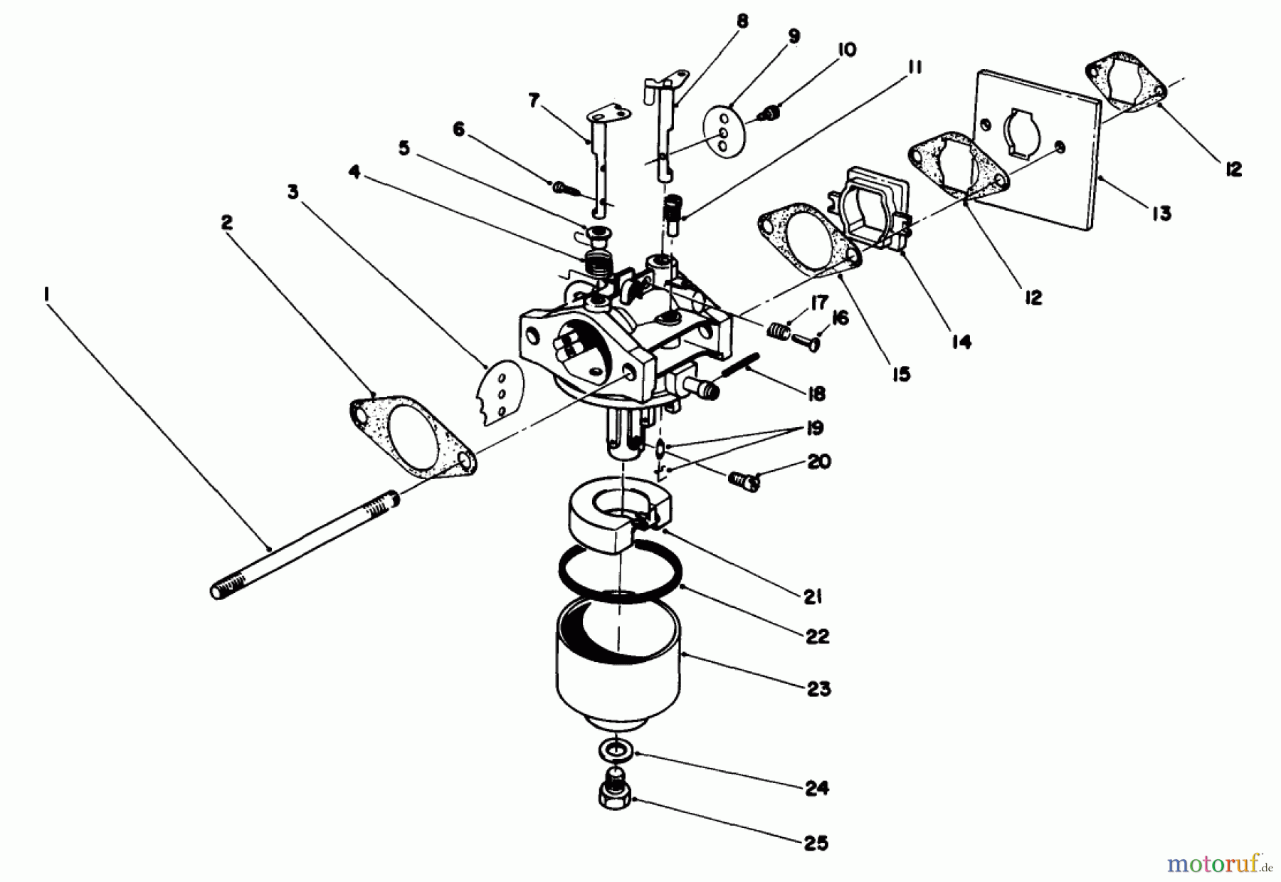 Toro Neu Mowers, Walk-Behind Seite 2 22030 - Toro Lawnmower, 1988 (8000001-8999999) ENGINE ASSEMBLY MODEL NO. 47PH7 #3