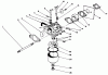 Toro 22035 - Lawnmower, 1990 (0000001-0999999) Ersatzteile CARBURETOR ASSEMBLY (MODEL NO. 47PK9-3)