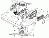 Toro 22035 - Lawnmower, 1990 (0000001-0999999) Ersatzteile ENGINE ASSEMBLY (MODEL 22035)