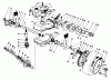 Toro 22035 - Lawnmower, 1991 (1000001-1999999) Ersatzteile GEAR CASE ASSEMBLY (MODEL 22035)