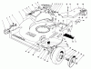 Toro 22035 - Lawnmower, 1991 (1000001-1999999) Ersatzteile HOUSING ASSEMBLY (MODEL 22035)