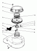Toro 22035 - Lawnmower, 1991 (1000001-1999999) Ersatzteile RECOIL ASSEMBLY (MODEL NO. 47PL0-3)