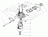 Toro 22031 - ProLine 21" Recycler Lawnmower, 1996 (6900001-6999999) Ersatzteile CABURETOR ASSEMBLY (MODEL NO. 47PT6-3)