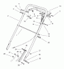 Toro 22031 - ProLine 21" Recycler Lawnmower, 1996 (6900001-6999999) Ersatzteile HANDLE ASSEMBLY
