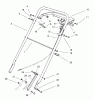 Toro 22031 - ProLine 21" Recycler Lawnmower, 1999 (9900001-9999999) Ersatzteile HANDLE ASSEMBLY