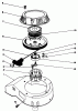 Toro 22035 - Lawnmower, 1989 (9000001-9006453) Ersatzteile ENGINE ASSEMBLY MODEL NO. 47PJ8 #6
