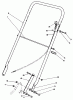 Toro 22035 - Lawnmower, 1989 (9000001-9006453) Ersatzteile HANDLE ASSEMBLY (MODEL 22030)