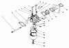 Toro 22035C - Lawnmower, 1987 (7000001-7999999) Ersatzteile CARBURETOR ASSEMBLY (MODEL NO. 47PG6)