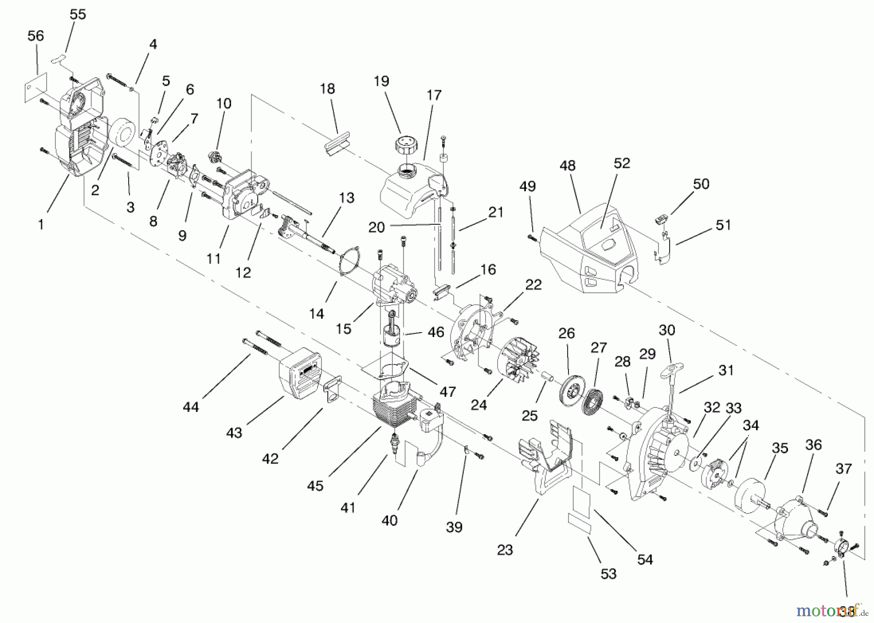  Toro Neu Mowers, Walk-Behind Seite 2 22035C - Toro Lawnmower, 1987 (7000001-7999999) ENGINE ASSEMBLY