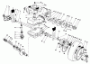 Toro 22035C - Lawnmower, 1987 (7000001-7999999) Ersatzteile GEAR CASE ASSEMBLY