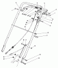 Toro 22035C - Lawnmower, 1987 (7000001-7999999) Ersatzteile HANDLE ASSEMBLY