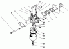 Toro 22035C - Lawnmower, 1988 (8000001-8999999) Ersatzteile CARBURETOR ASSEMBLY (MODEL NO. 47PH7)