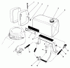 Toro 22035C - Lawnmower, 1988 (8000001-8999999) Ersatzteile GAS TANK ASSEMBLY