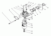 Toro 22035C - Lawnmower, 1989 (9000001-9999999) Ersatzteile CARBURETOR ASSEMBLY (MODEL NO. 47PJ8)