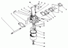 Toro 22036 - Lawnmower, 1991 (1000001-1999999) Ersatzteile CARBURETOR ASSEMBLY (MODEL NO. 47PL0-3)