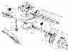 Toro 22036 - Lawnmower, 1991 (1000001-1999999) Ersatzteile GEAR CASE ASSEMBLY