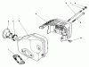 Toro 22036 - Lawnmower, 1991 (1000001-1999999) Ersatzteile MUFFLER ASSEMBLY (MODEL NO. 47PL0-3)