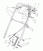 Toro 22037B - Proline 21" Recycler Mower, 1993 (39000001-39999999) Ersatzteile HANDLE ASSEMBLY