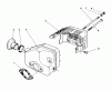 Toro 22037B - Proline 21" Recycler Mower, 1993 (39000001-39999999) Ersatzteile MUFFLER ASSEMBLY (MODEL NO. 47PN2-3)