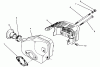 Toro 22037B - Proline 21" Recycler Mower, 1994 (49000001-49999999) Ersatzteile MUFFLER ASSEMBLY (MODEL NO. 47PP3-3)